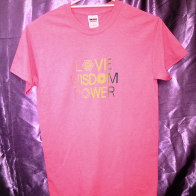 Love Wisdom Power on Azalea shirt